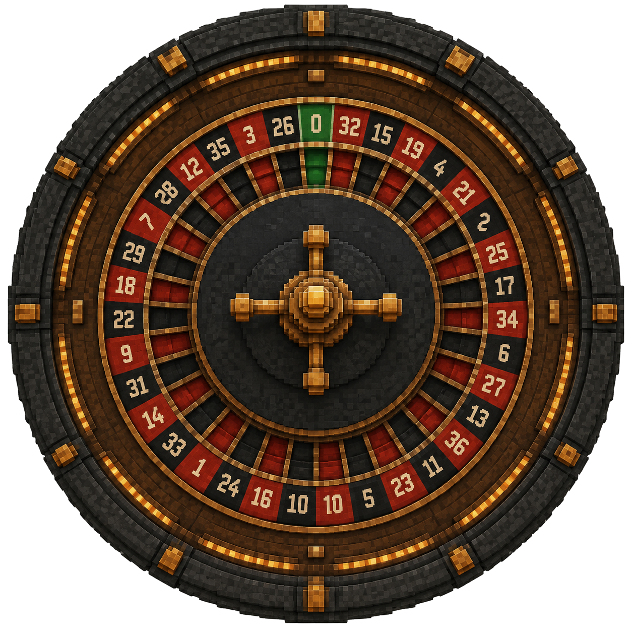 European roulette wheel